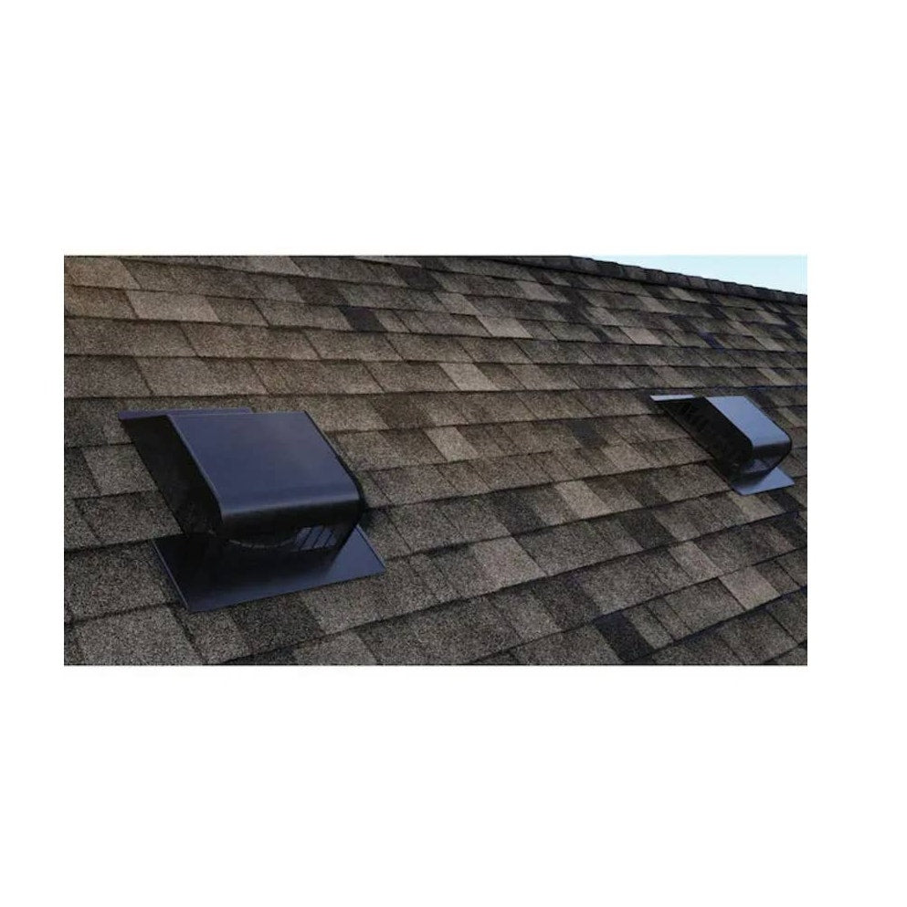 Secondhand Sandies 50 sq. in. NFA Aluminum Slant-Back Roof Louver Static Vent in Black LOT of 6