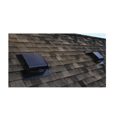 Secondhand Sandies 50 sq. in. NFA Aluminum Slant-Back Roof Louver Static Vent in Black LOT of 6
