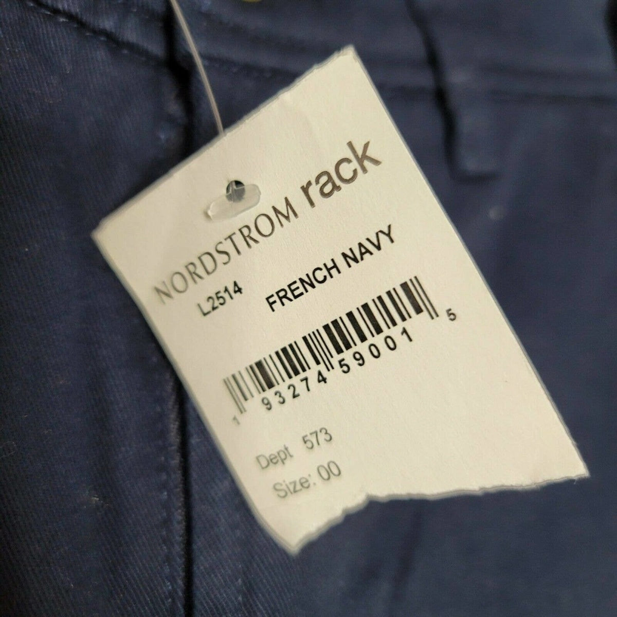J. Crew Cropped Leg Slim Chino Pants Flat Front Cotton Blend French Navy Size 00