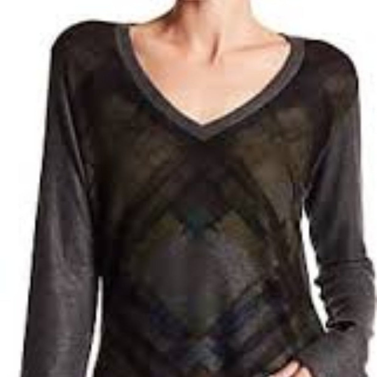 NWT Go Couture Geo Tunic Sweater Long Sleeves Size Medium