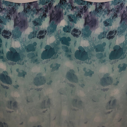 Cajon Women's P0171 Oversize Wrap Scarf Floral Polyester Turquoise One Size NWT