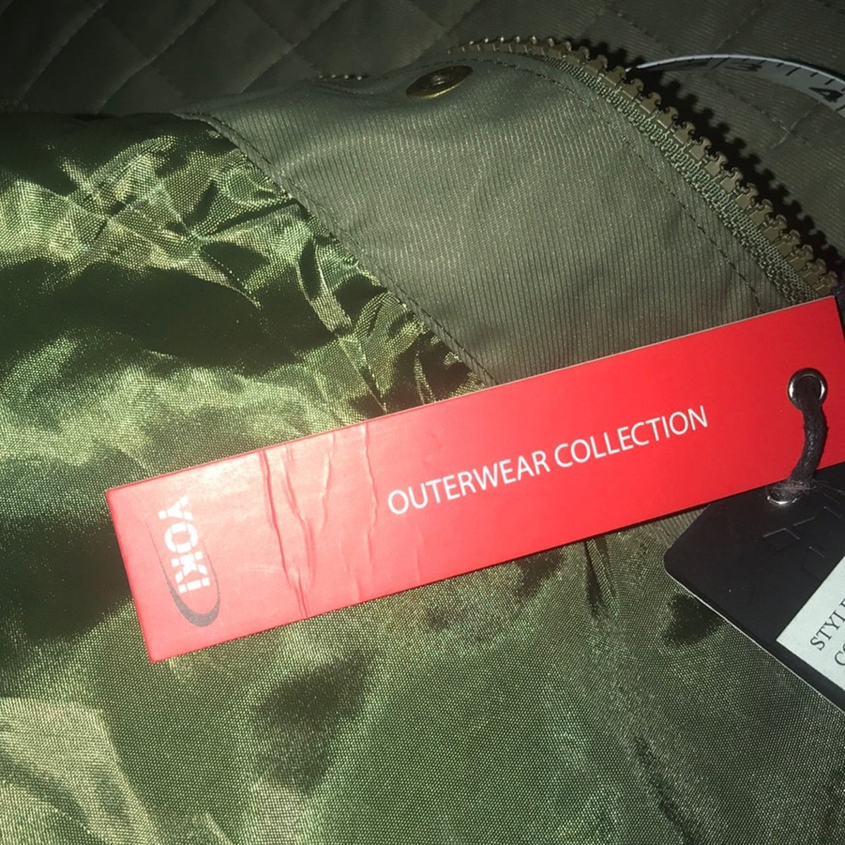 Yoki NEW Olive Lightweight Hooded Jacket Medium Pockets Packable Travel
