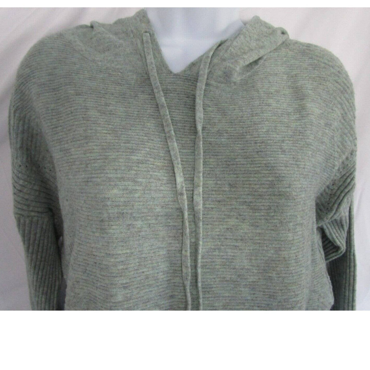 Wit & Wisdom Sweater Small Cactus Water Green NEW Hoodie Hi-Low Hem Oversize