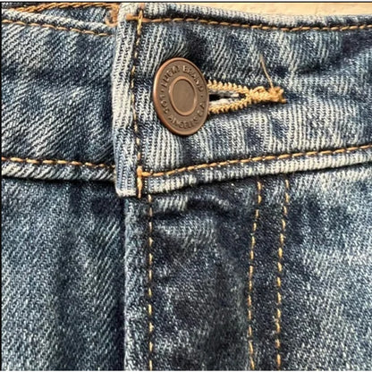 Lucky Brand The Boyfriend Short Womens Size 8/29 Cut Off Distressed roll hem