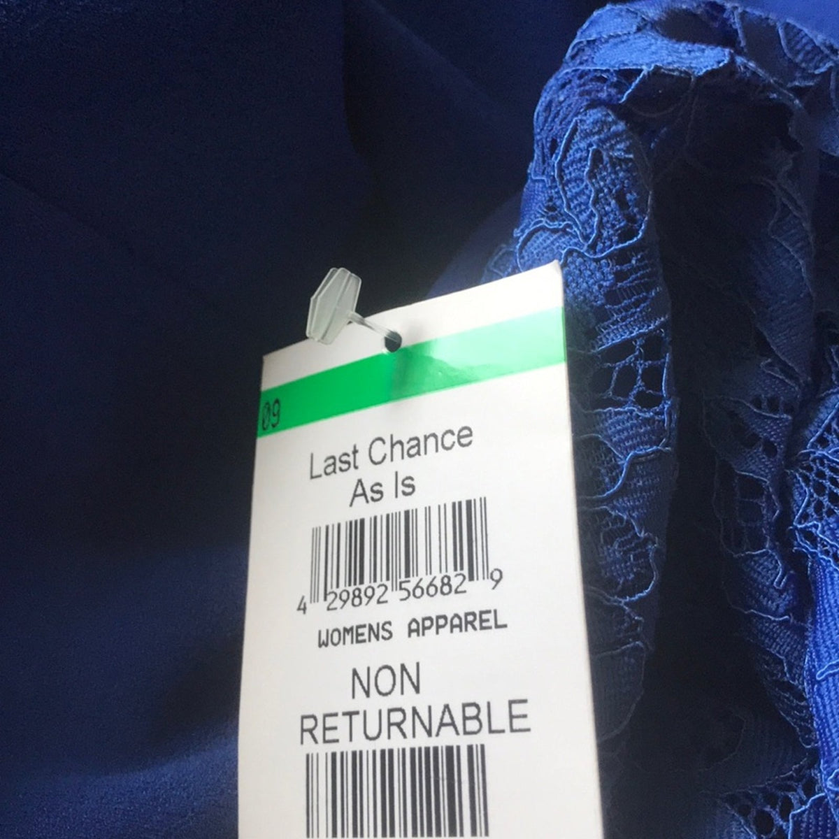 Lulu’s NEW Royal Blue Lace Halter Jumpsuit Size Medium
