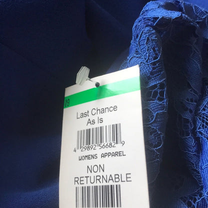 Lulu’s NEW Royal Blue Lace Halter Jumpsuit Size Medium