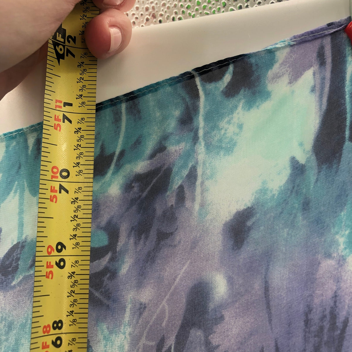Cajon Women's P0171 Oversize Wrap Scarf Floral Polyester Turquoise One Size NWT