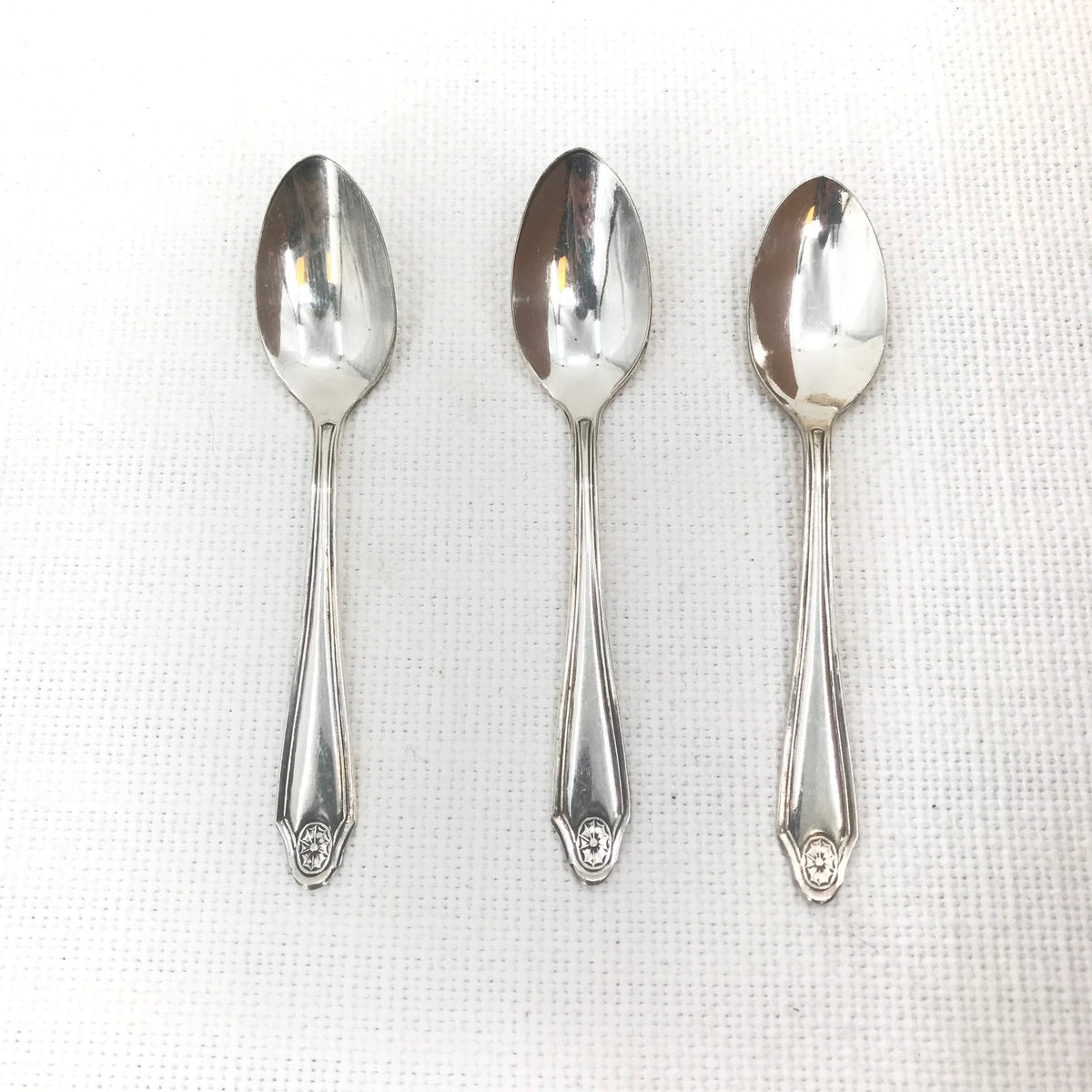 Oneida Stainless Flatware WHITTIER Slotted Serving Spoons Set of Three