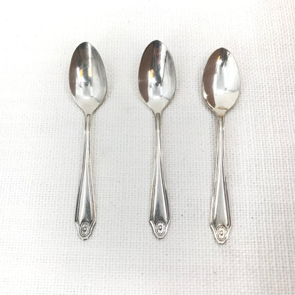 Oneida Stainless Flatware WHITTIER Slotted Serving Spoons Set of Three