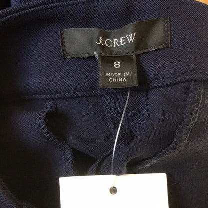 J. Crew Slim Ankle Crop Pants Size 8 Blue Slim Casual career