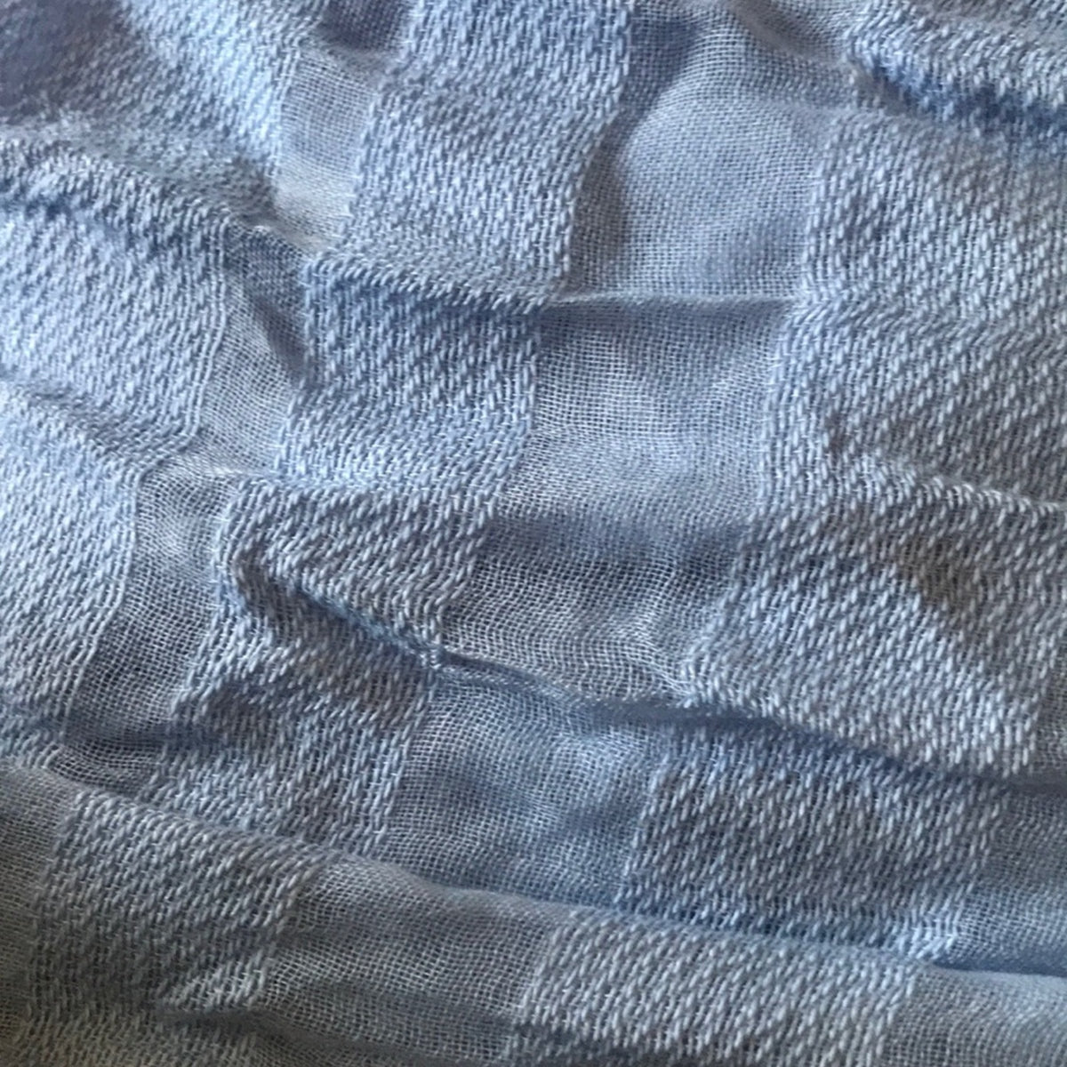 INC International Concepts Sheer Stripes Wrap Blue