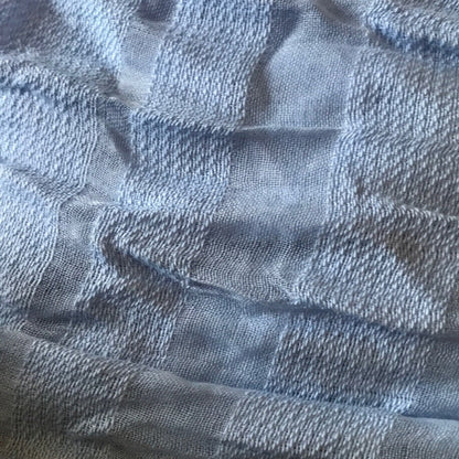 INC International Concepts Sheer Stripes Wrap Blue