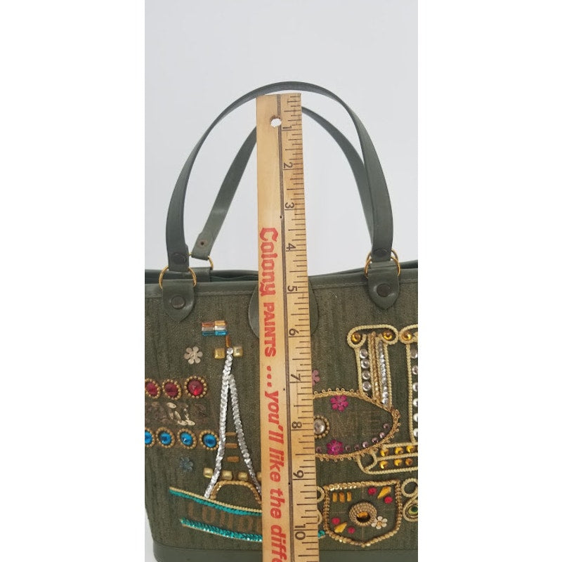 Vintage 1950s Paris travel bag purse handbag similar to Enid Collins