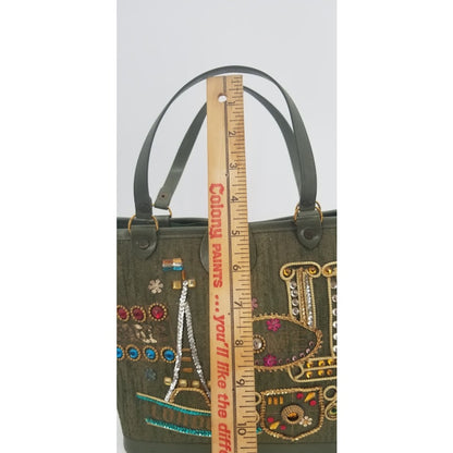 Vintage 1950s Paris travel bag purse handbag similar to Enid Collins