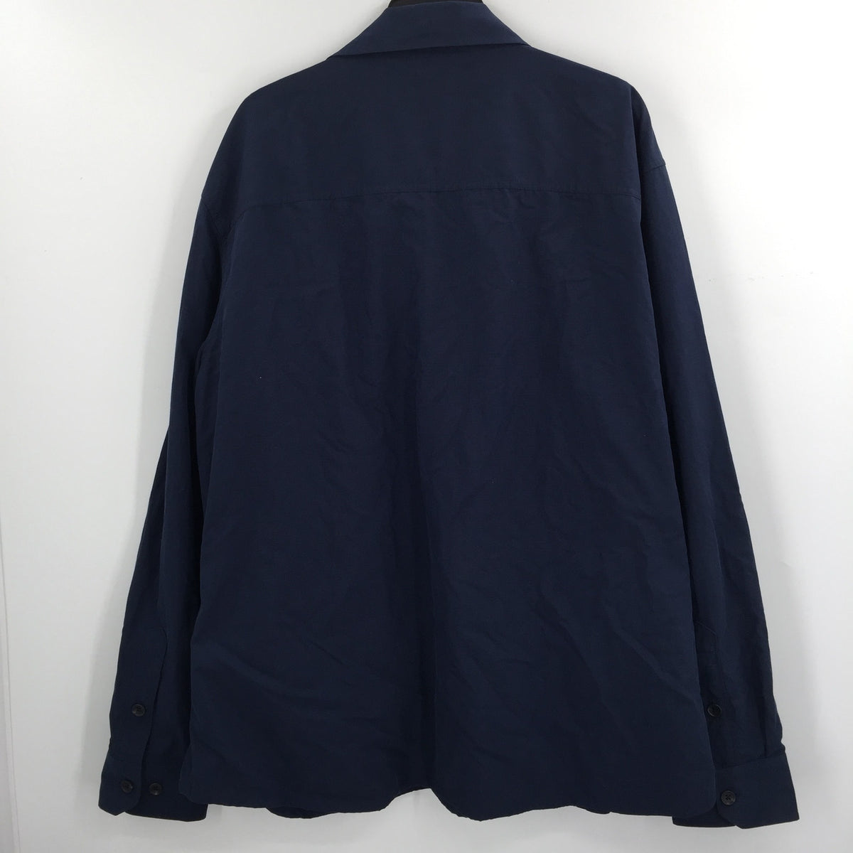 NWT 1901 Shirt Jacket Front Button Long Sleeve Collared Neck Navy Blue Size XXXL
