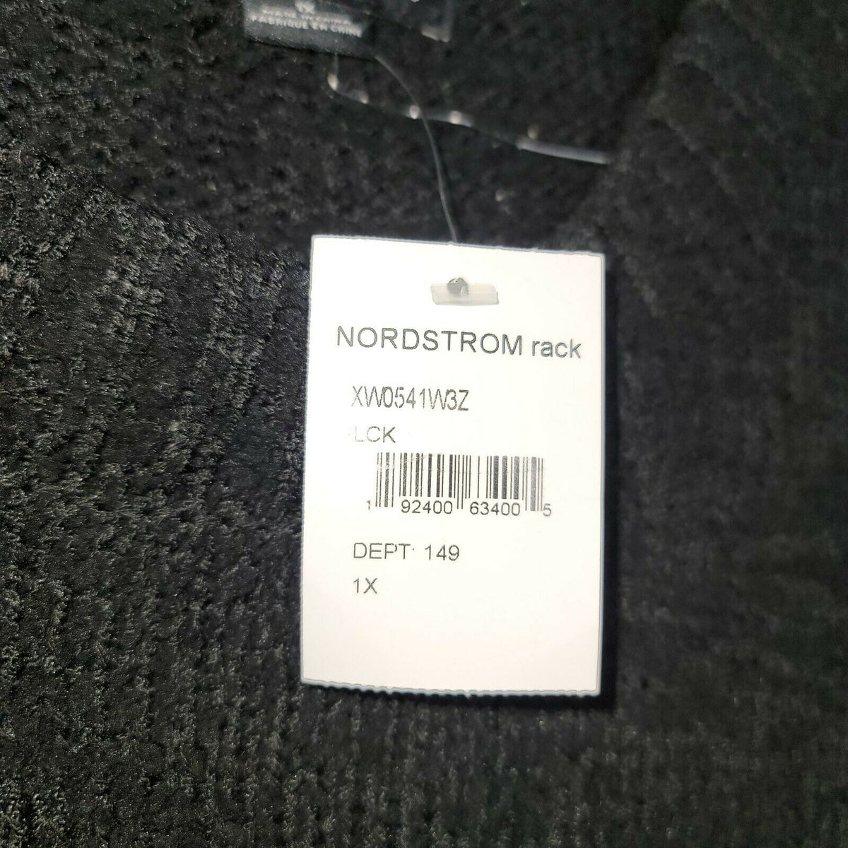 Sanctuary Popcorn Pullover Knit Sweater Crew Neck Long Sleeve Black Size 1X