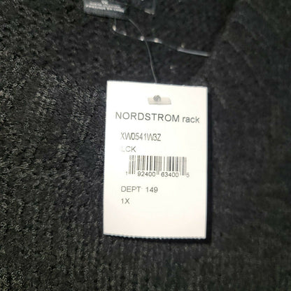 Sanctuary Popcorn Pullover Knit Sweater Crew Neck Long Sleeve Black Size 1X