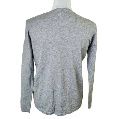 Matty M Women's Top XS/Extra Small Heather Grey NWT Shiny Studded Bead Front