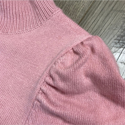 Wayf NWT Mock Neck Sweater Dress in Blush Pink Small Long Sleeve Fall Winter