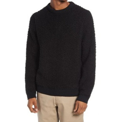 Topman NWT Black Boucle Crewneck Sweater Size Small