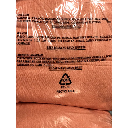 Original Paperbacks NWT Coral Sweatshirt Drawstring Hoodie Size XL