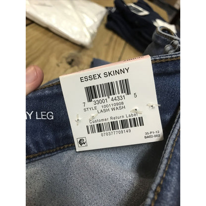 INC International Concepts Essex Curvy-Fit Ankle Distressed Jeans High Rise 10