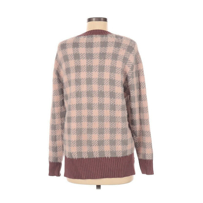 Susina NWT Classic Checkered Pullover Sweater Long Sleeve Crew Neck Size MP