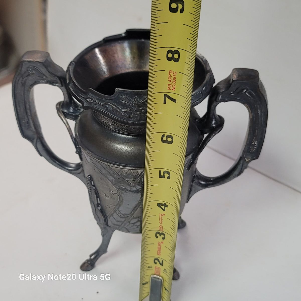 Wilcox Antique Silverplate Holloware  136 Open Sugar Bowl Quadruple 2 Handles