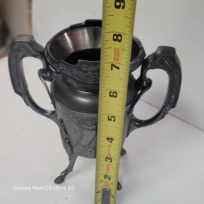 Wilcox Antique Silverplate Holloware  136 Open Sugar Bowl Quadruple 2 Handles