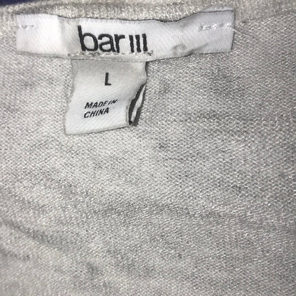 Bar III NEW White Grey Ombré Ruched Stretchy Dress Large