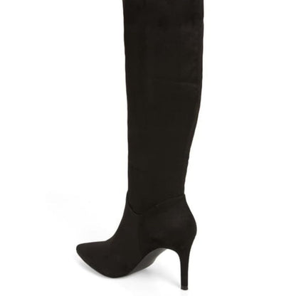 Steve Madden Kinga Embossed Knee High Boot Stiletto heel Point Toe Size 11 Med