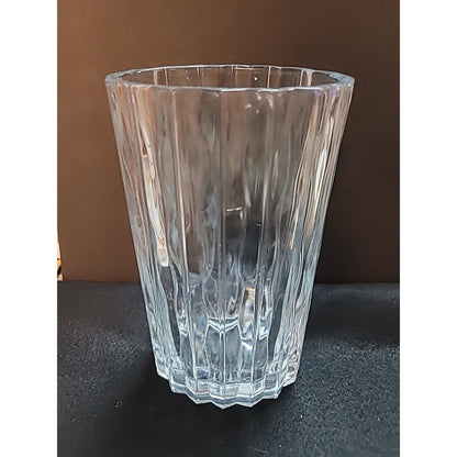 Marquis by Waterford Crystal Vase Oval 9" Tall Classy GLASS RIPPLE