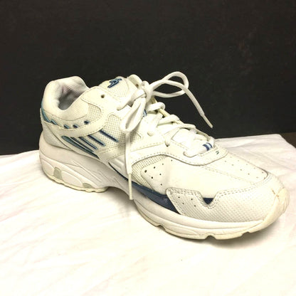 Dr. Scholl's Mens 8 1/2 Wide Sneakers Trainers leather White Comfort Shoes