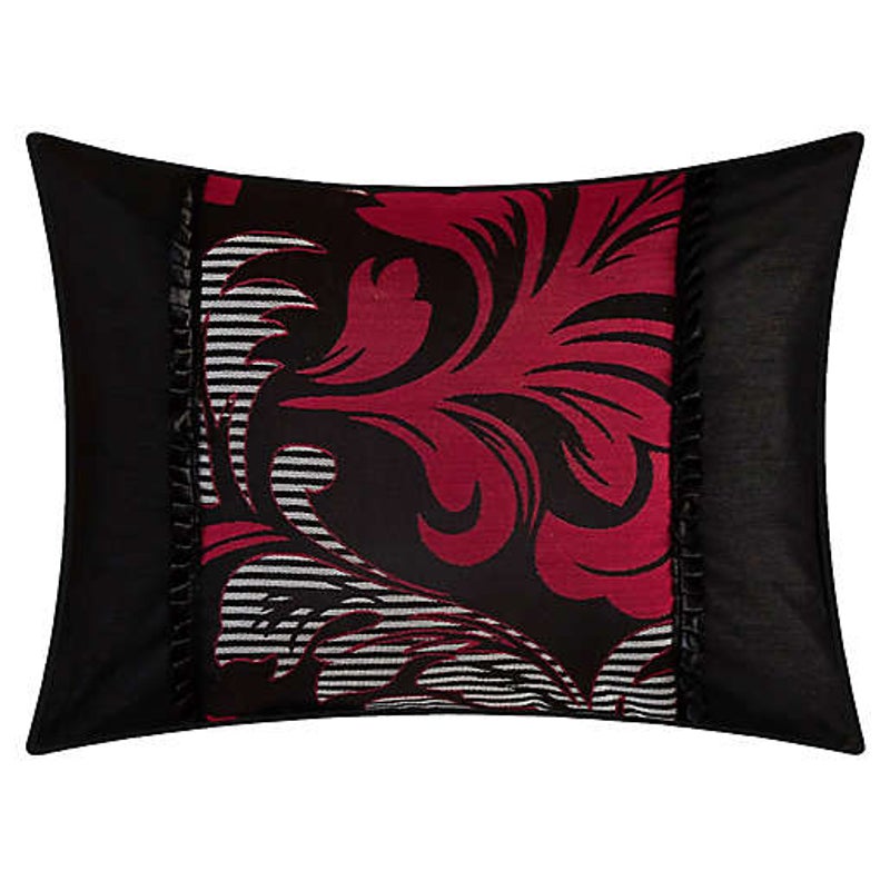 Nanshing Lincoln 7-Piece California King Comforter Set In Red & Black