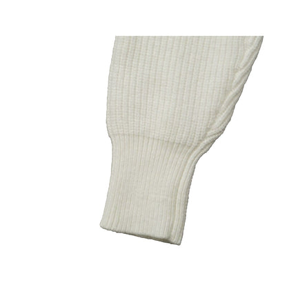 Laundry by Shelli Segal Rib Knit Button Front V-Neck Sweater Sz Small Ivory NWT