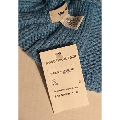 Modena Light Blue Knit Acrylic Beanie Winter Hat NWT Nordstrom Rack Winter cap