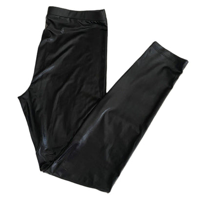 Ten Sixty Sherman Girls Shiny Faux Leather Leggings Sz XL/Extra Large Black NWT