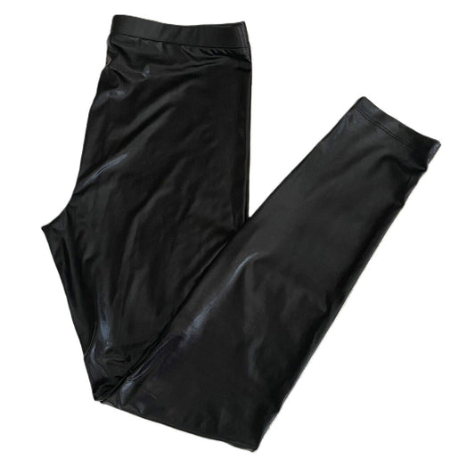 Ten Sixty Sherman Girls Shiny Faux Leather Leggings Sz XL/Extra Large Black NWT