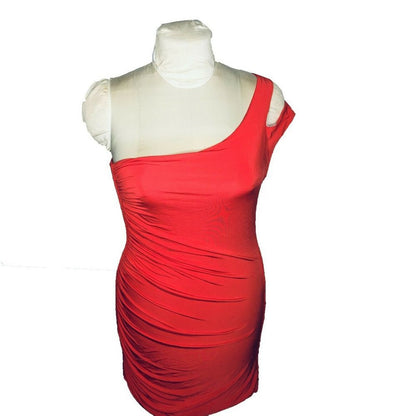 Vintage 80's GUESS by Marciano Janerra Dress Ruched  BODYCON Medium Party