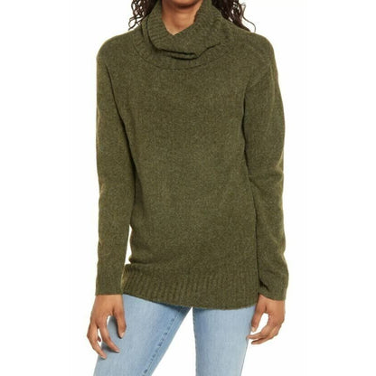 BP. Longline Turtleneck Sweater Sz XS/Extra Small in Olive Night NWT