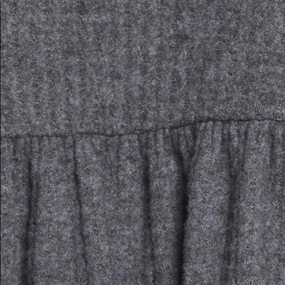 BP Babydoll Lightweight Sweater Top Medium Grey Pewter NWT Soft Thermal Knit