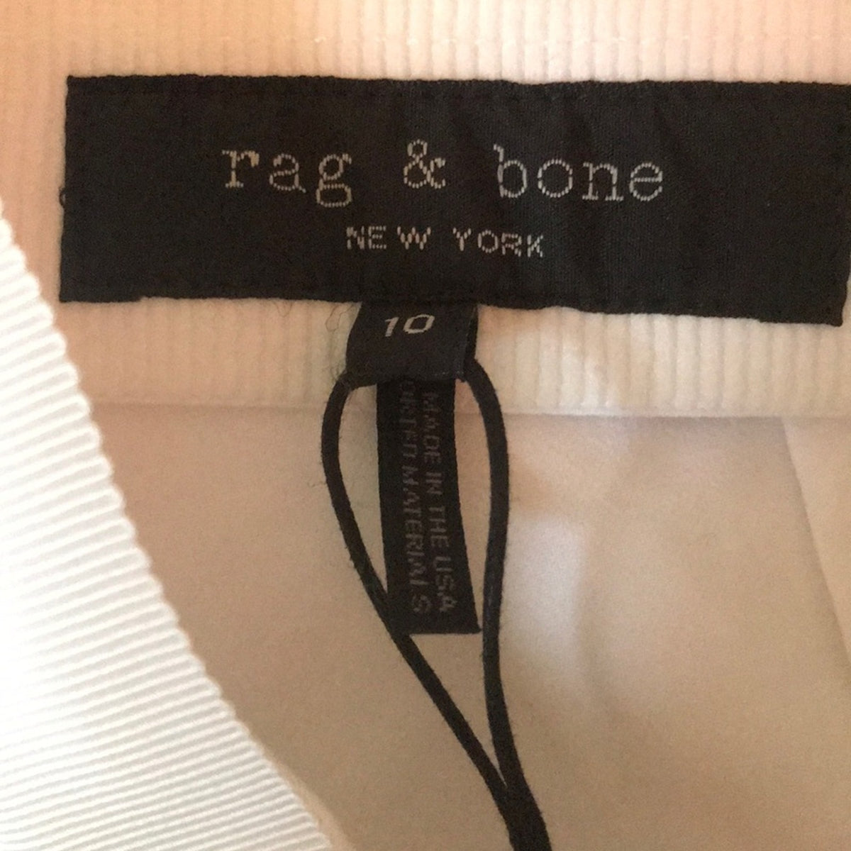 Rag and Bone White High Rise Simone Pant Size 10