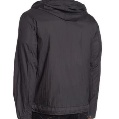 Andrew Marc NEW Parachute Hooded Jacket XXLarge Windbreaker xxl Black Packable