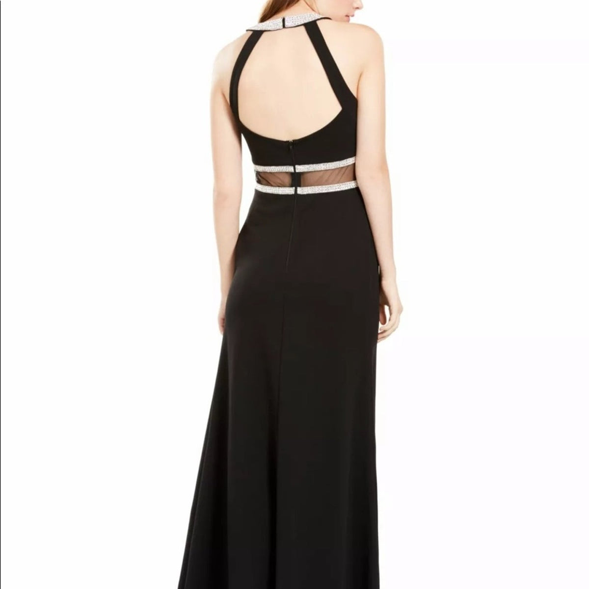 Sequin Hearts Black Sleeveless Formal Gown Juniors size 3 Formal Evening Prom