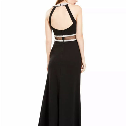 Sequin Hearts Black Sleeveless Formal Gown Juniors size 3 Formal Evening Prom