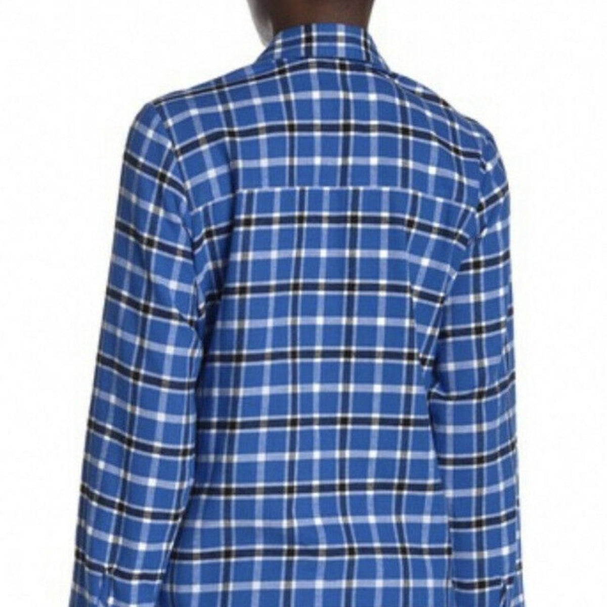 NWT Free Press Plaid Flannel Button Up Size Medium long Sleeve Shirt Top