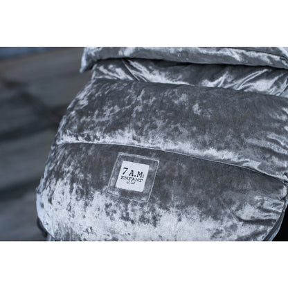 VelvetPod NWT Stroller & Car Seat Footmuff Cozy Grey Velvet S/M 0-18 Months