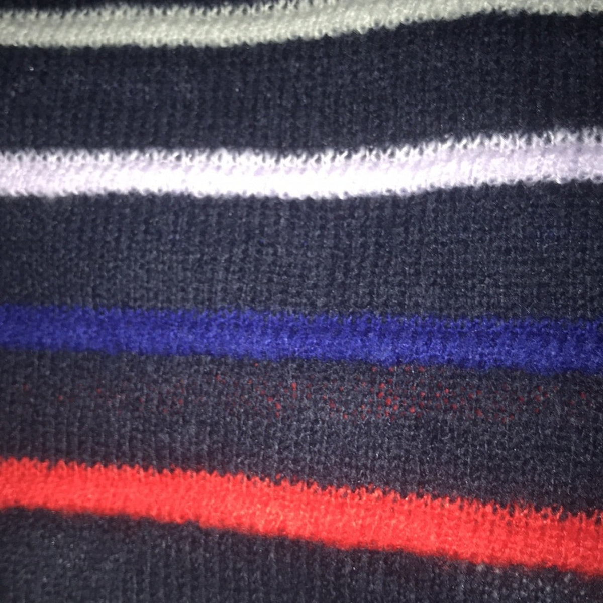 Court & Rowe NWT Striped Navy Crush Crewneck Sweater Small Winter Cold Weather