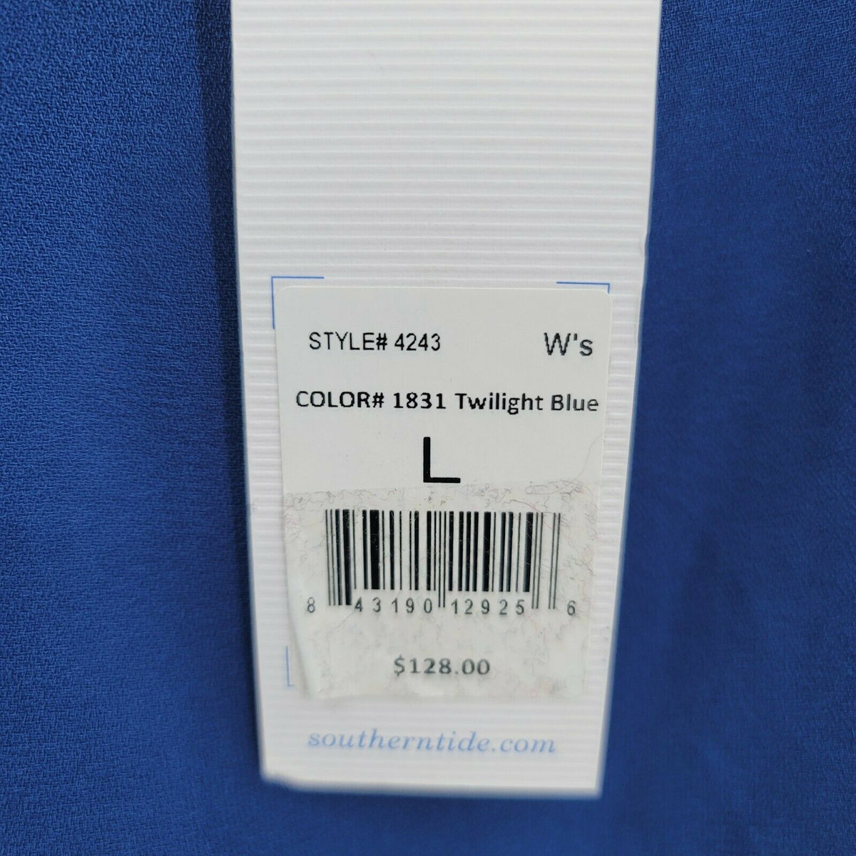 Southern Tide Women's Sleeveless Scoop Neck Carly Tank Dress Twilight Blue Large