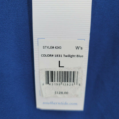 Southern Tide Women's Sleeveless Scoop Neck Carly Tank Dress Twilight Blue Large